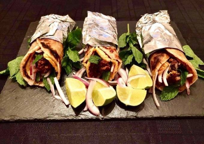 Mutton Kabab rolls (non veg) full