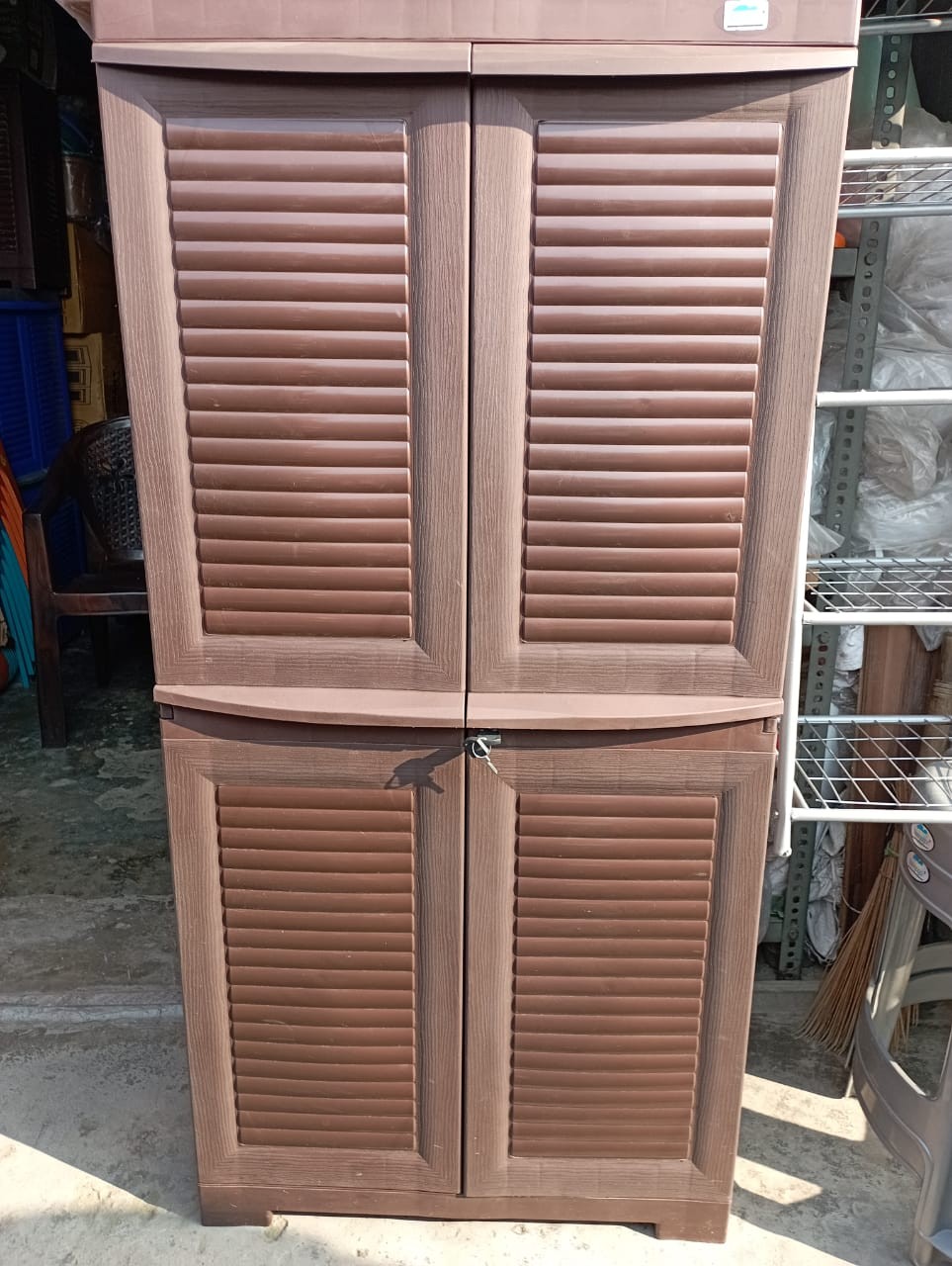 chocolate color Plastic Almirah for multi-purpose
