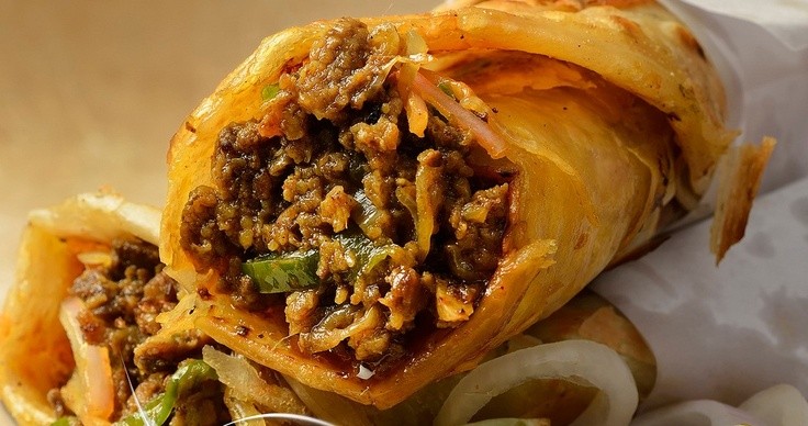 Chicken Keema Roll (non veg) full