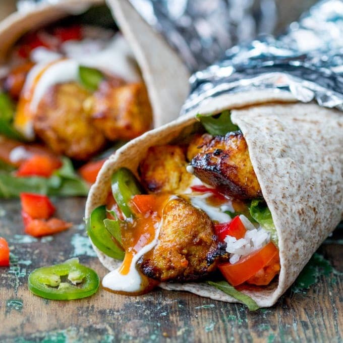 Chicken Tikka Roll (non veg) full