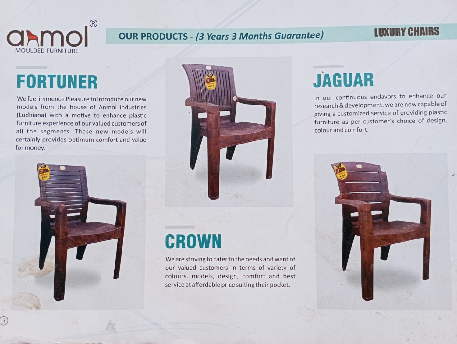 Fortuner Luxury Chair ( 3 year 3 months guarantee )
