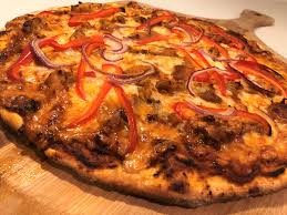 Butter chicken piza